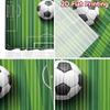 Imprimare plată 2D 2 buc Perdea Petrecere Perdea Minge de Fotbal pe Teren Draperii din Poliester Imprimare Digitală Decor Festiv pentru Perete pentru Interior