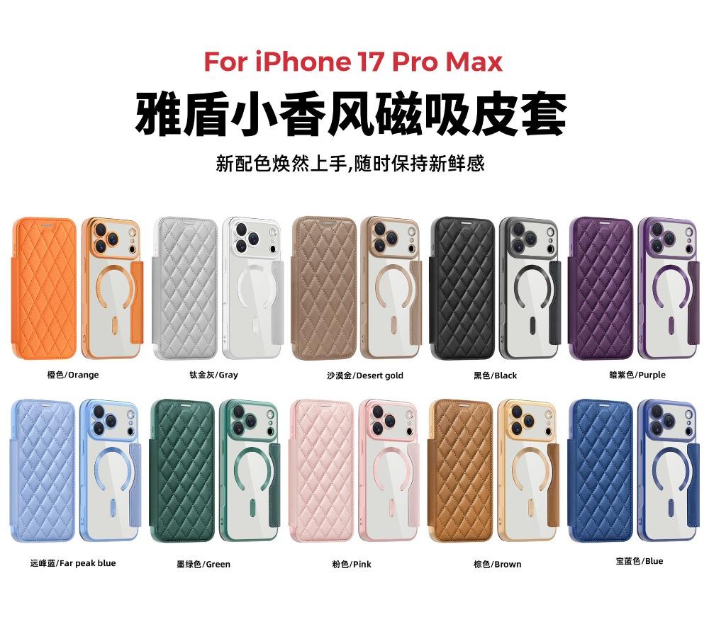 Flip Wallet PU Leather For MagSafe Magnetic Phone Case For iPhone 17 Pro Max Air 17e 16 15 14 Plus 13 12 11 Card Slot Cover