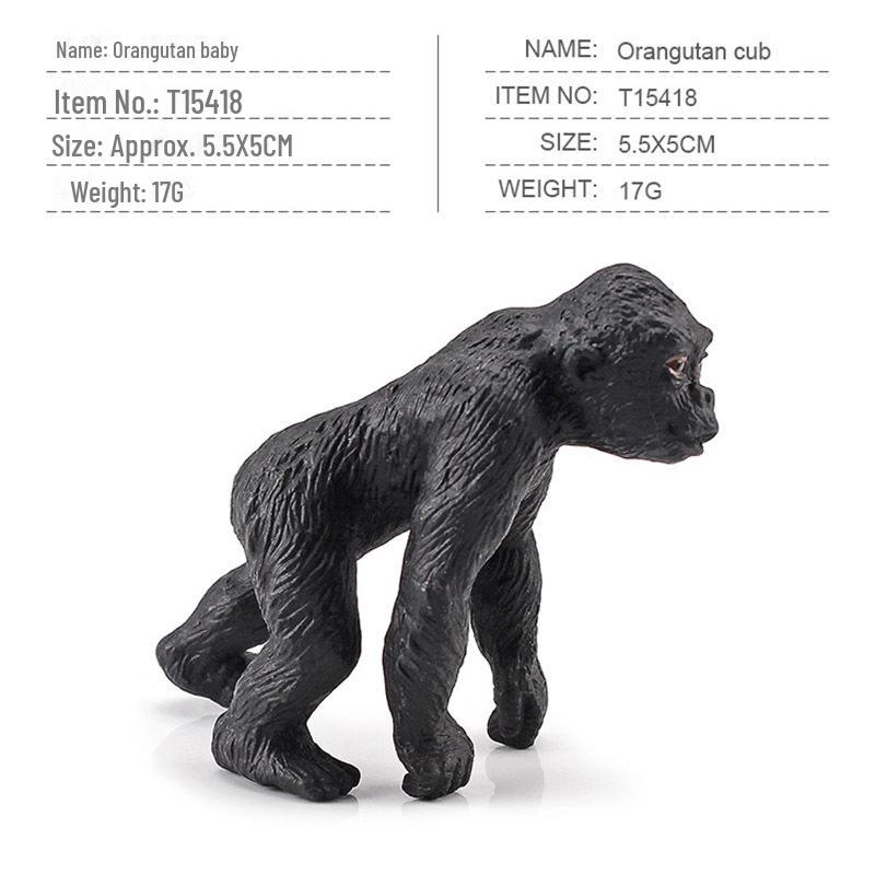 "Wildlife Animal Model Set: Squirrel, White-tailed Deer, Anteater, Aardvark, Penguin, Gorilla"