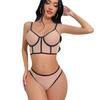 Hot-Selling Sexy Mesh Lingerie Set with Steel Support and Fishbone Design