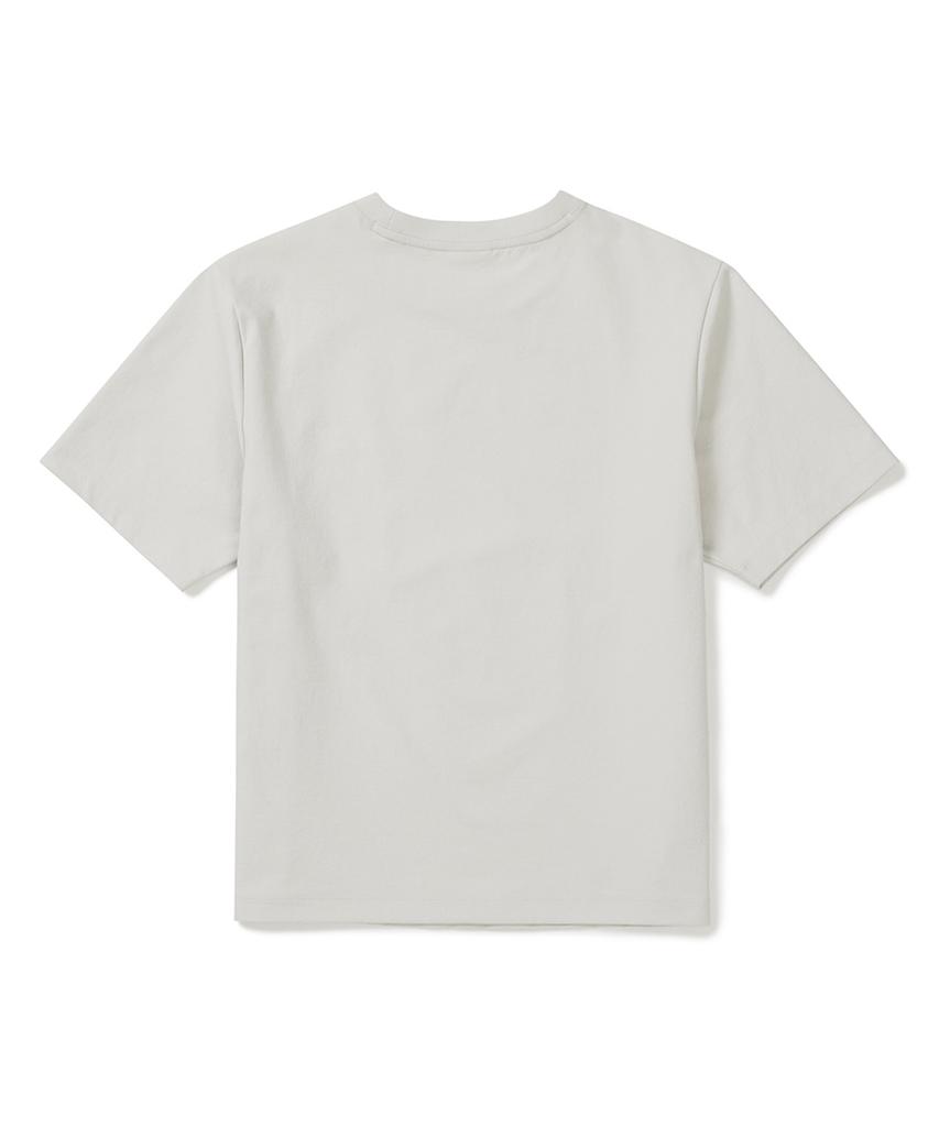 SNOWPEAK APPAREL Classic Woven Women'S Short Sleeve T-Shirt (S25Mwtts17) Light Beige