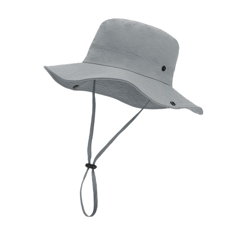 Summer Outdoor Big-brimmed Sun Hat Men and Women Mountaineering Fishing Hiking Sun Hat Waterproof Quick-drying Bucket Hat