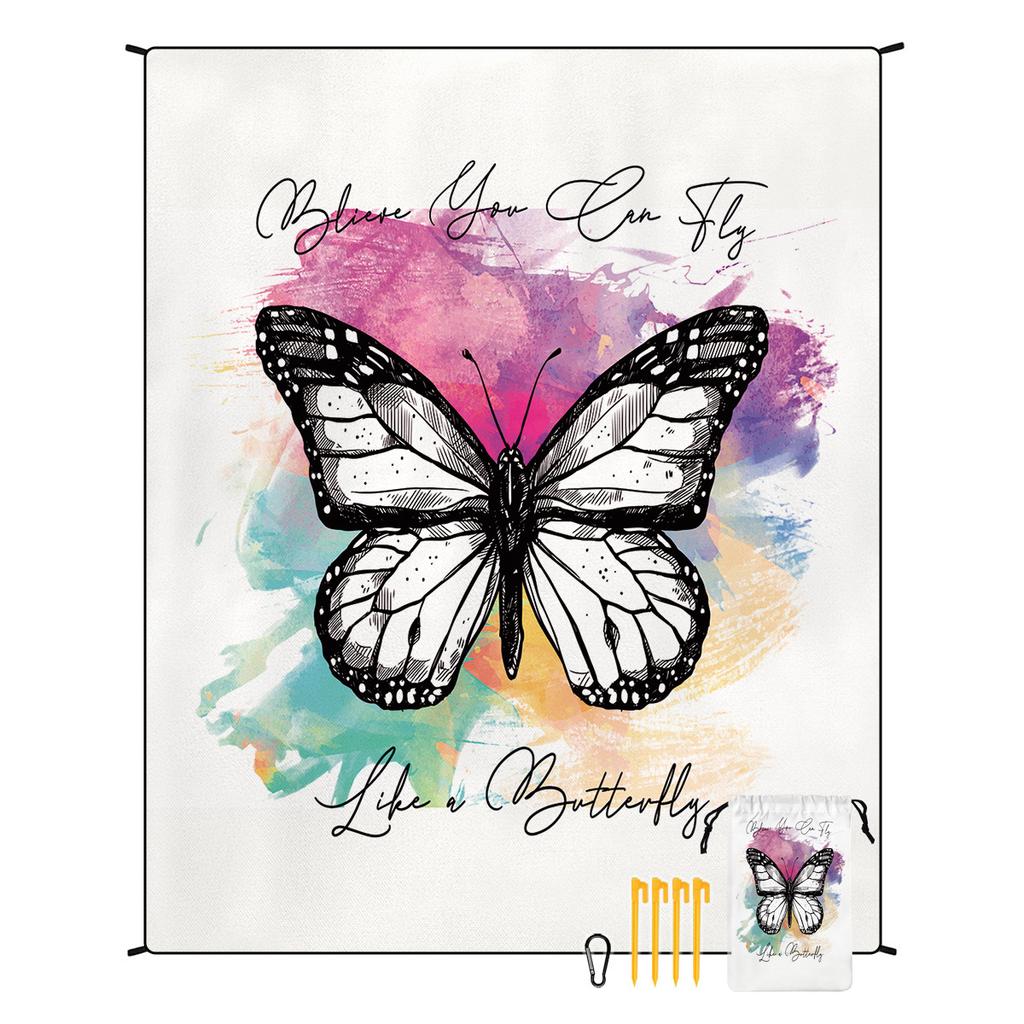 Bohemian Beach Mat Moisture-proof Mat Outdoor Seat Cushion Picnic Mat Customized Tent Camping Floor Mat 180 * 220CM 550g