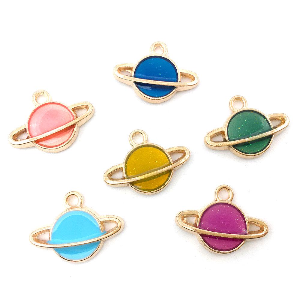 

Корейские украшения своими руками: Набор кулонов из сплава с масляной каплей в виде луны и звезды Green