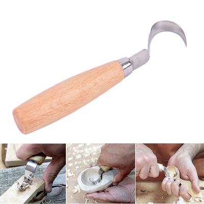 Praktische Holzbearbeitungs-Schnitzwerkzeuge, Edelstahl-Schnitzmesser mit Holzgriff-Machete