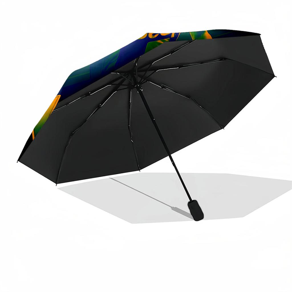 Cristiano Ronaldo Customize Text Umbrella Automatic Umbrella with 8-Rib Foldable Design for Outdoor Daily Use Fashion Lovers