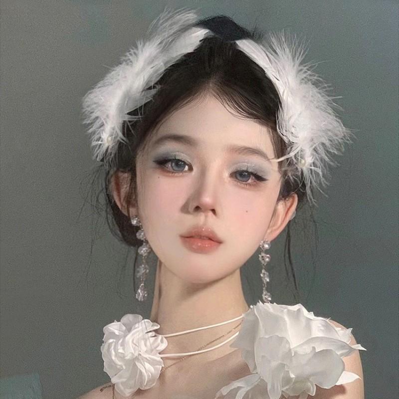 Lolita Křídlová Čelenka Gotická Tmavý Anděl Čelenka Punk Y2K Cosplay Doplněk