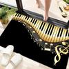 1Pc Piano keys music Printed circular carpet, home door mat, outdoor travel protection carpet A11