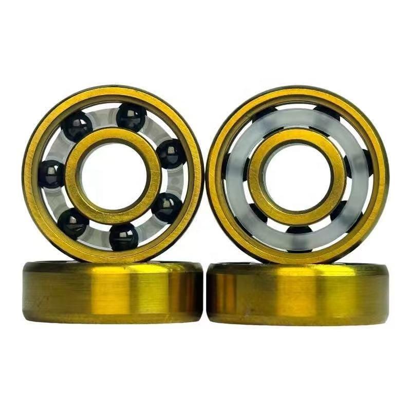 YSMLE High-Speed 608 Inline Skate Bearings Professional Level Abec-11 Ball Bearing for Skateboard Slides One set is 16 bearings синий