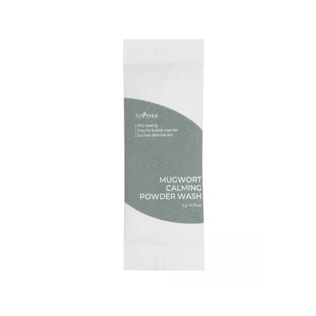 ISNTREE MUGWORT CALMING POWDER WASH 1g 25ea - Face Wash Powder