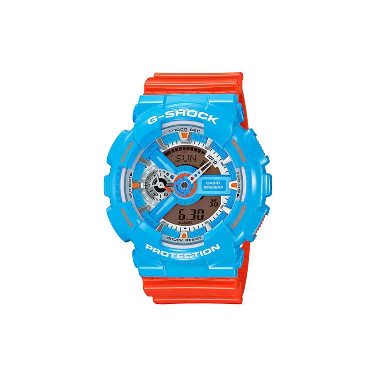 CASIO Men Liquid Crystal/Analog Dual Display Series Blue Watch GA-110NC-2A GA-110NC-2A Blue Watch Case