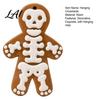 Gingerbread Skeleton Ornament Man Hanging Ornaments Halloween Resin Decorations Creative Decor Pendant for Christmas Tree Wall Door Party