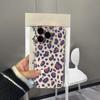Fashion Purple Leopard Print Phone Case For Samsung Galaxy S26 S24 S25 S23 Ultra S22 S21 S20 Plus FE A50 A71 A72 A73 Soft Cover