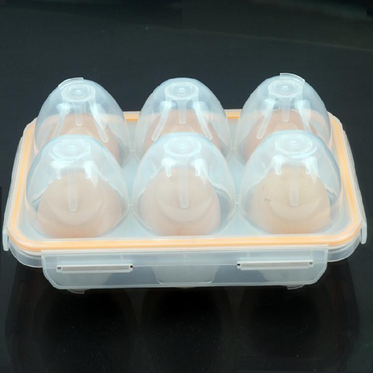 Six Eggs Capacity Travel Friendly 6 Eggs Box For Camping Enthusiasts Ensures Freshness With Airtight Closure System