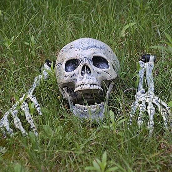 Halloween decoration skeleton model arm 3-piece set movable realistic strong sense realism plastic test courage ghost simulation interior party tool
