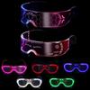 [GESUND] Cyberpunk 2-teiliges Set + Partybrille (5 Farben) - 7 Farben LED-beleuchtete Brillen
