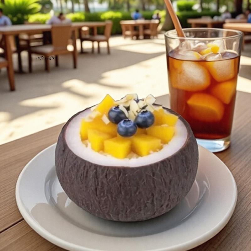 3D Simulation Coconut Shaped Silicone Mold for DIY Mousse Cake Dessert Chocolate Aromatherapy Candle Gypsum Soap Baking Mould