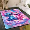 3D Cartoon Sci-fi Movie (Stitch) Rug, Suitable for Living Rooms, Children's Rooms, Bedrooms, Sofas, Doormats, and Other Home Déc