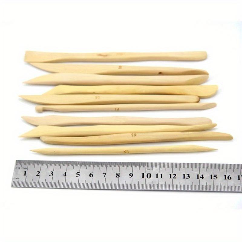 10 PCS Clay Sculpture Tool Set Carving DIY Wooden Pottery Ceramic Tools for Lovers DIY Art Craft Shaping Clay Accessories