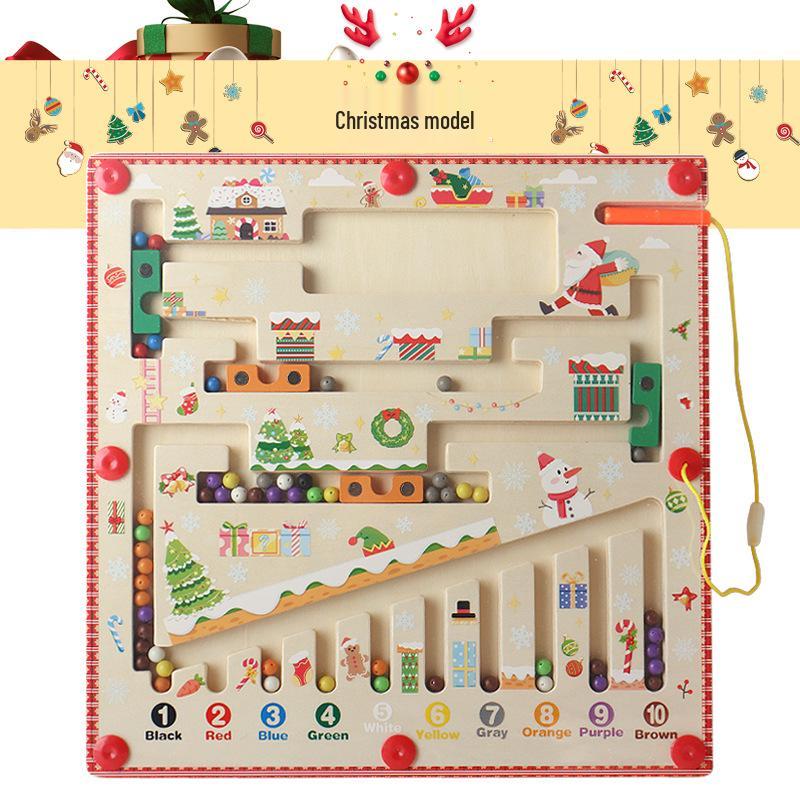 Children's Magnetic Maze Toy: Educational Pen-Control Focus & Color Sorting Game