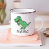 Benutzerdefinierte Dinosaurier mit Namen Kaffeetasse personalisierte Kinder Tasse Geburtstag Party Gefälligkeiten für Kinder Kinder Weihnachten Valentinstag Geschenk