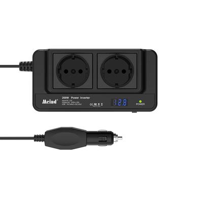 Car Power Inverter 200W DC 12V To AC 220V 4 USB Ports 400W Peak EU Socket Auto Converter Charger Cigarette Lighter Adapter