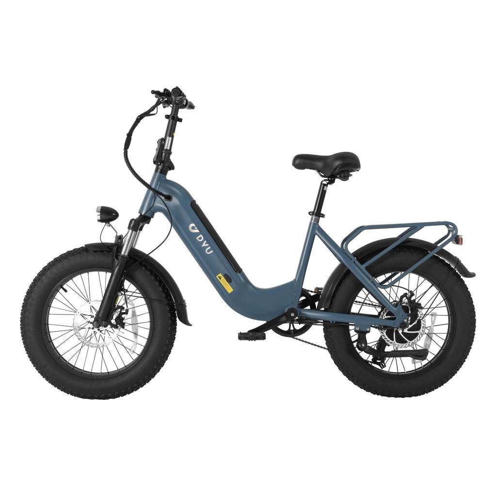 Electric Bike DYU FF50 20" 250W Motor 48V 14AH Max Range 70Km Top Speed 32Km/h Load 150KG Blue
