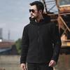Men's Winter Autumn Warm Polar Fleece Jackets Outdoor Sports Jacket Windbreaker Solid Color Hooded Jacket Softshell Hiking  Coats