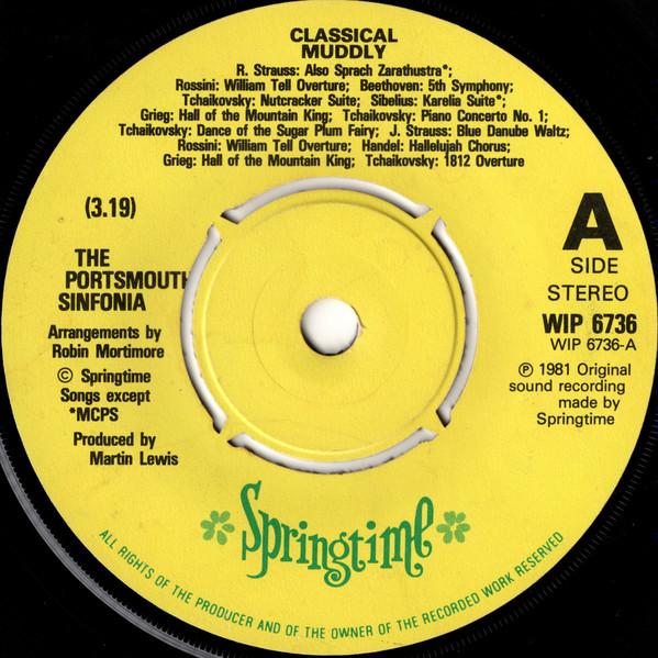 7inch Record PORTSMOUTH SINFONIA  Classical Muddly WIP6736 Springtime 1981 UK Pop Used