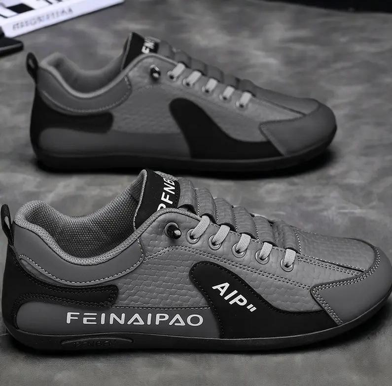 

Мужская обувь на одной педали весна и осень 2025 новая мужская ретро трендовая спортивная обувь нескользящая мягкая подошва для бега рабочая трендовая обувь 44