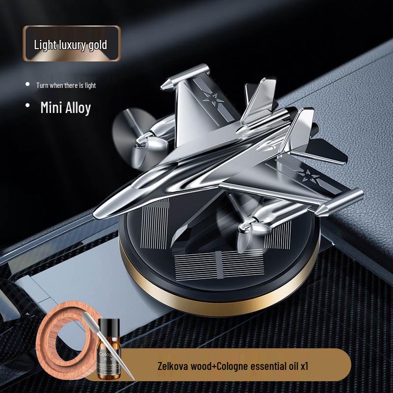 Intelligent Rotating Helicopter Solar Car Air Freshener Ornament