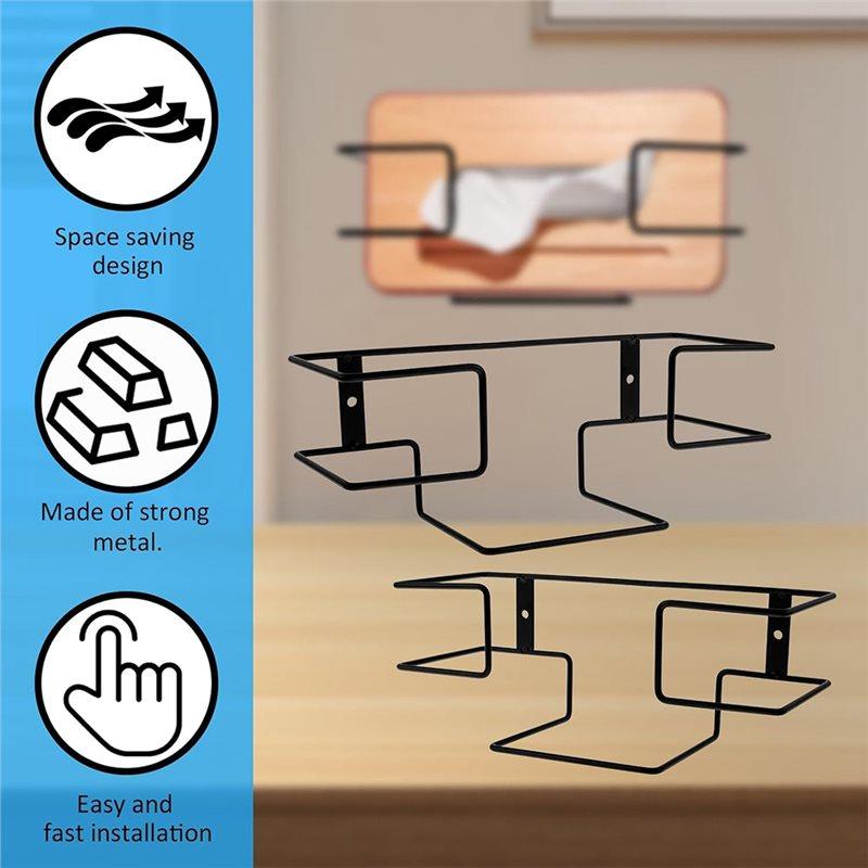 Metal Glove Holder For Laboratory, Healthcare, , Restaurant- Wall Mount Dispenser 2Pcs Gloves Box Racks