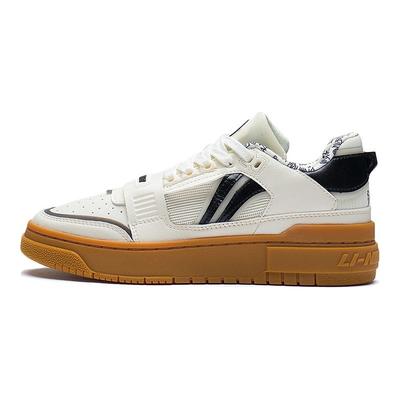 Li Ning Rookie Retro Basketballschuhe Damen Sneaker Weiß Gelb ABCS024-4