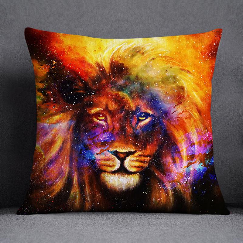 African Animal Beasts Home Decoration Pillowcase Square Pillowcase Home Office Decoration Cus On Cover