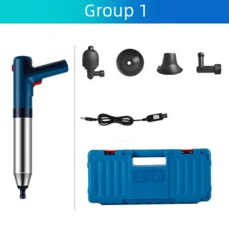 Bathroom Shower Electric Toilet Dredge Tool Powerful Pipe Plunger Portable Electric High-pressure Air Plunger