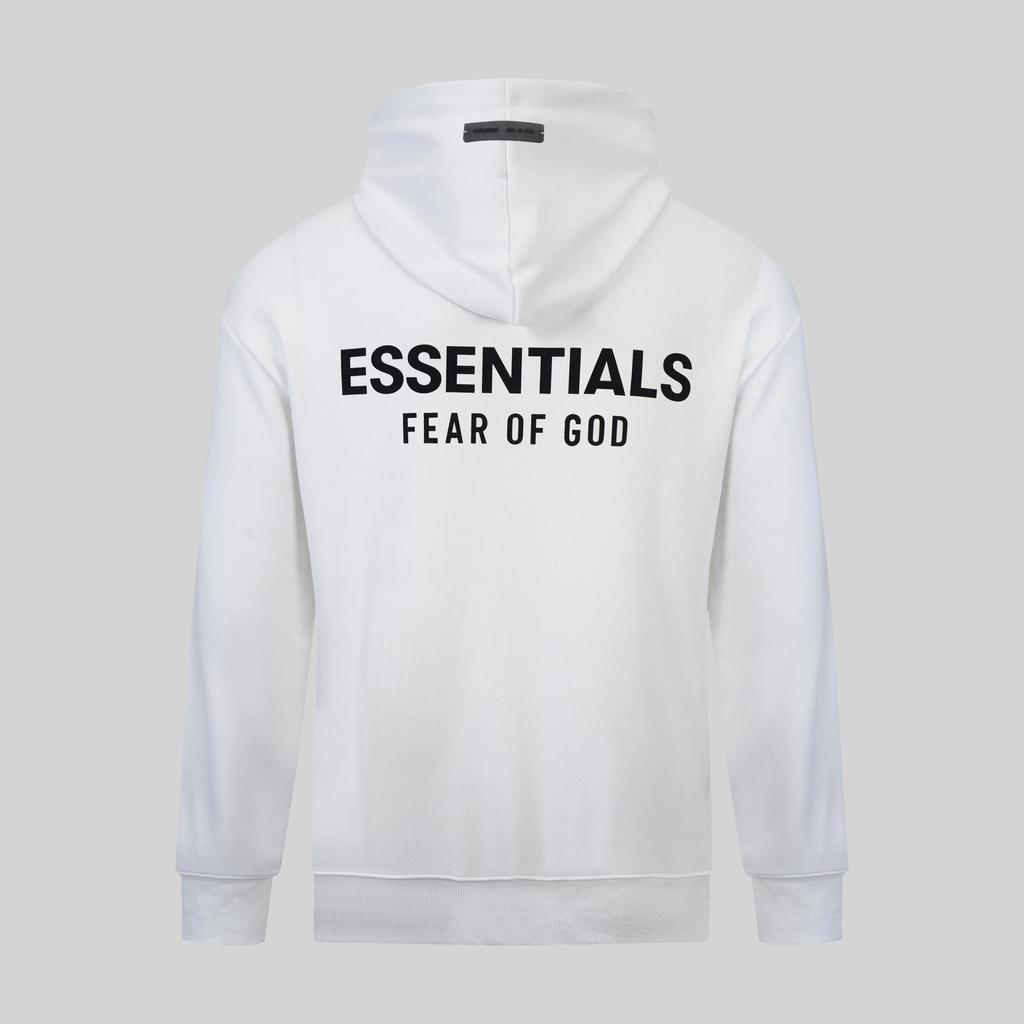 FOG Essentials Unisex Long Sleeve Printed Hoodie - 350g Cotton Fabric