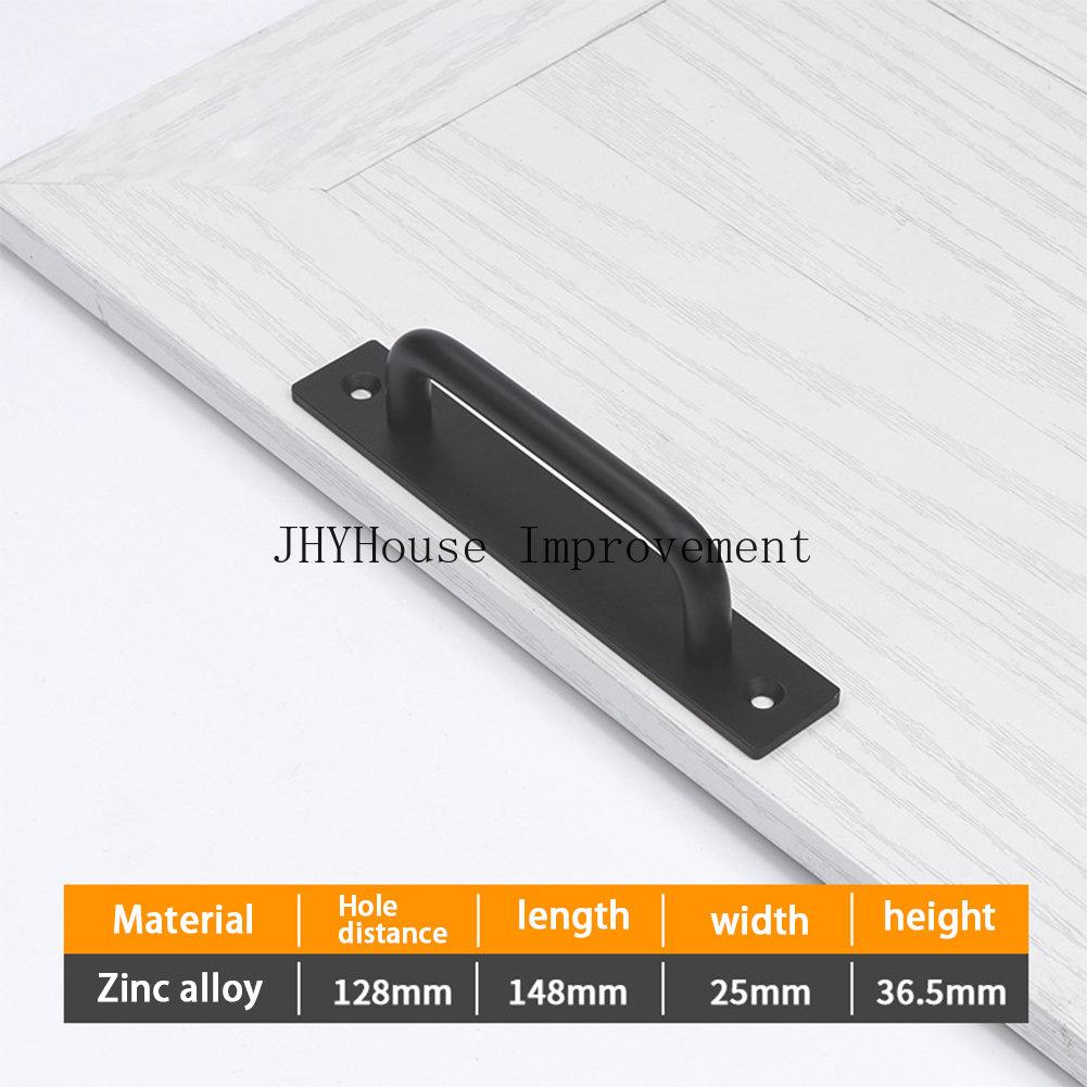 Aluminium Alloy Black Door Handles Balcony Bedroom Kitchen Door Pulls Silver White Furniture Handle Door Hardware knobs