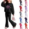 Infant Newborn Baby Girls Boys Loose Print T-shirt+Pants Print Outfits Set