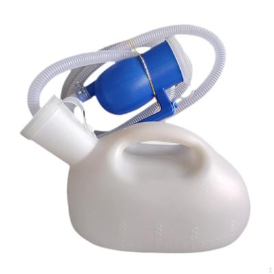 Männliche Urinalflasche, 2000 ml, Urinbehälter, wiederverwendbar, 149,9 cm, langer Schlauch