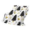 150*200cm Christmas Flannel Printed Blanket Holiday Gift