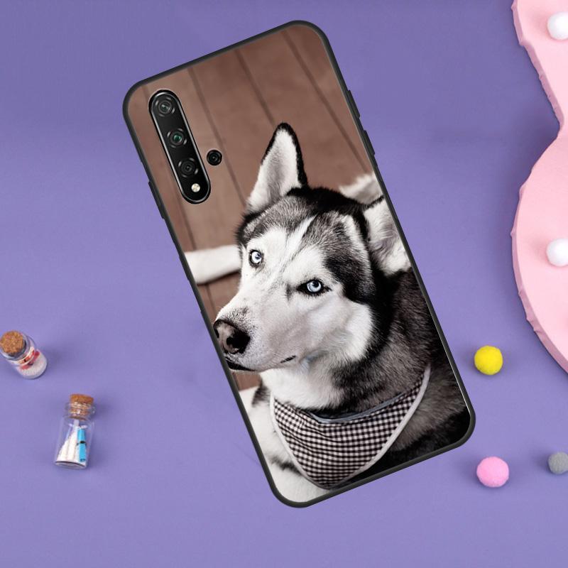 Animal Husky Puppy For Huawei Nova 5T 9 10 SE 7i 8i 11i 12i Y60 Y61 Y70 Y72 Y73 Y90 Y91 P20 P40 P30 Lite Case