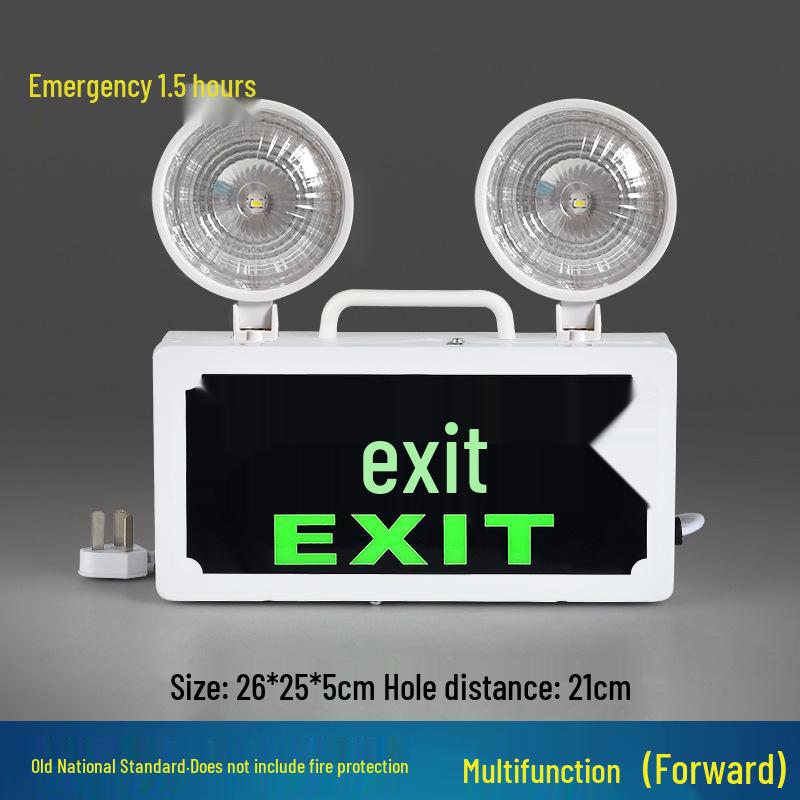 LED-Notleuchte & Rettungszeichen - Superhell, Zwei-in-Eins für Stromausfälle