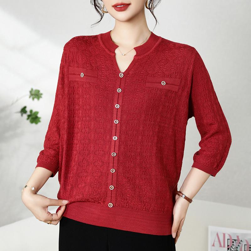 QingHe Cashmere Damski sweter z 30% kaszmiru - Miękki i ciepły pulower z mieszanki wełny