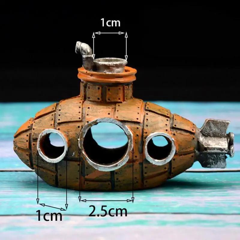 Resin Submarine Ornaments Fish Shrimp Shelter Cave Landscaping Accessories for Aquarium Fish Tank Decorations  Background