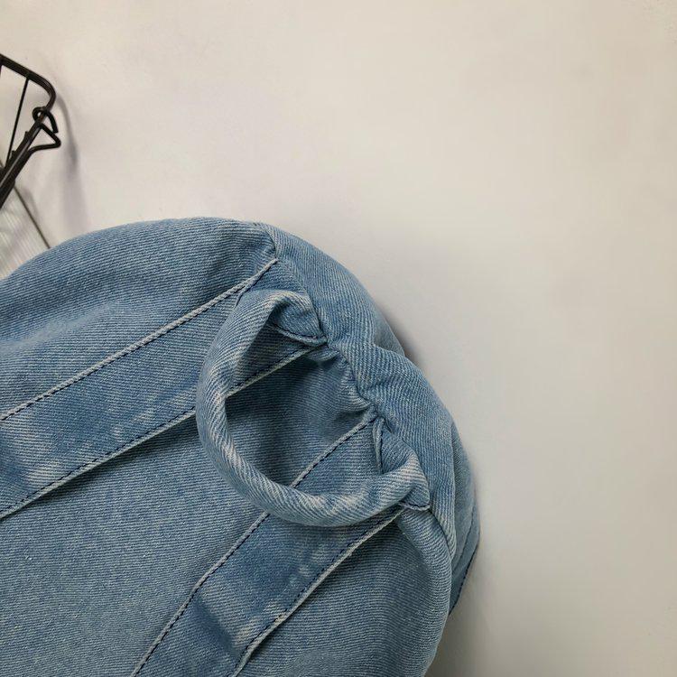 Women's Retro Solid Color Denim Backpack - Perfect for Students and Outdoor Travel