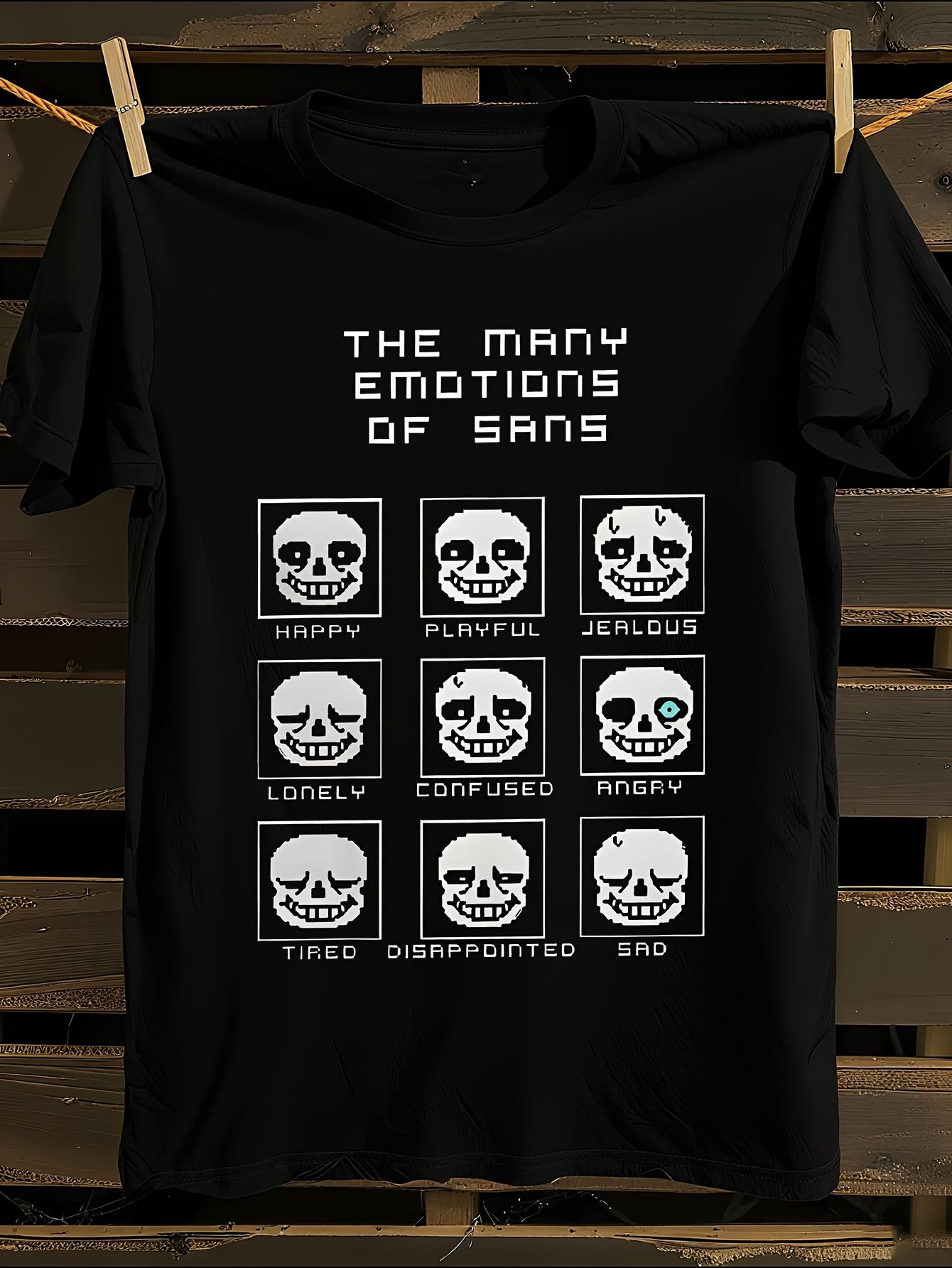 s Undertale Sans Retro Video Game Tshirt XL