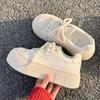 Boardschuhe Kleine weiße Schuhe mit hohem Plateau für Damen