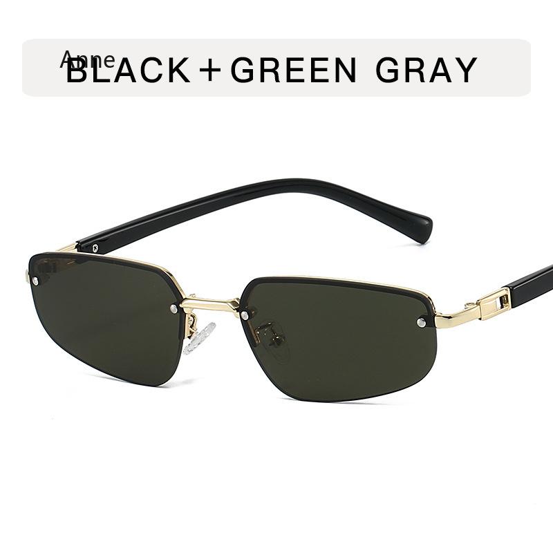 Vintage  Designer Metal Square Sunglasses Women For Men Fashion Big Frame Shades Trendy Ladies Luxury Steampunk Sun Glasses