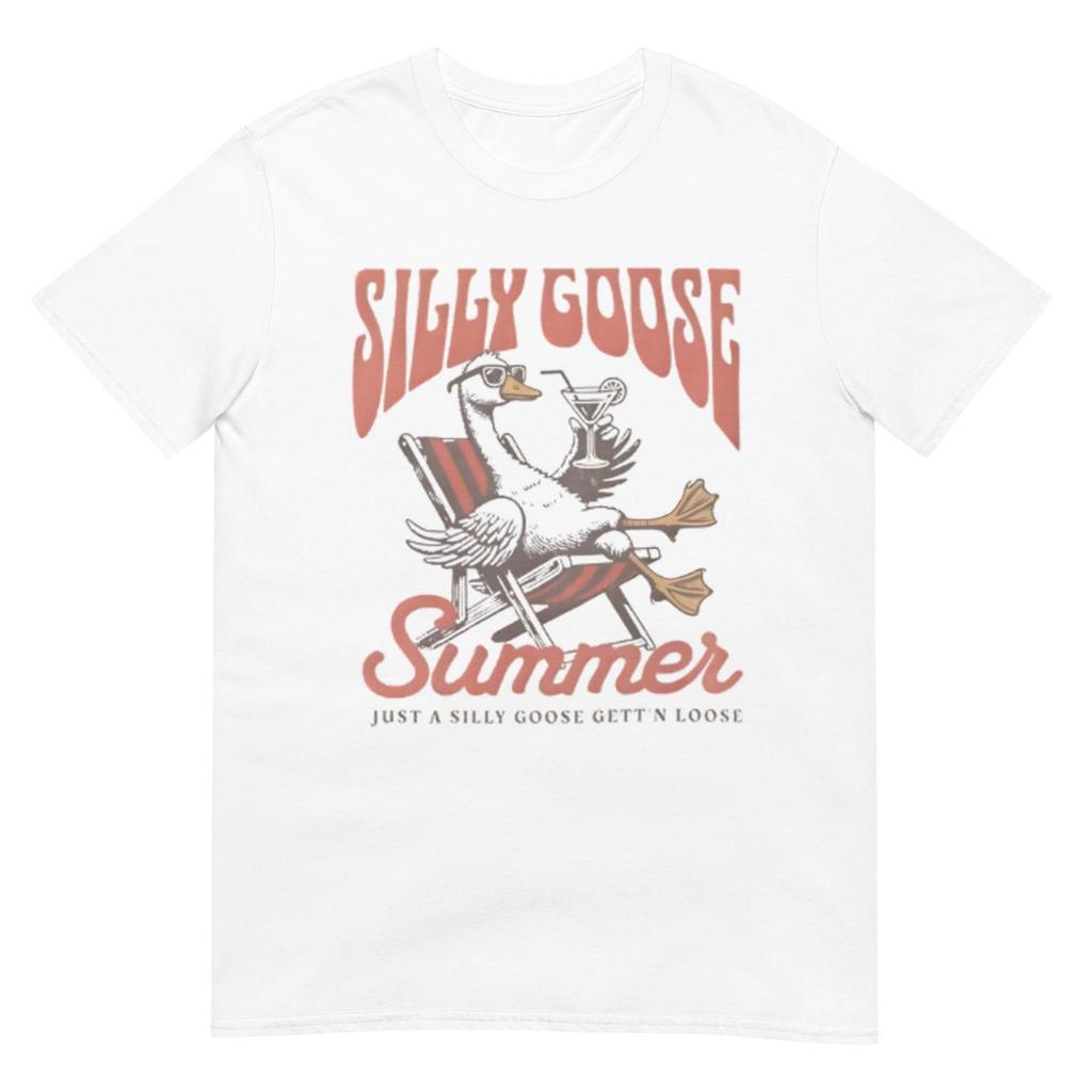 Silly Goose Summer Shirt, Lightweight Fun Graphic Tee for Warm Weather, Perfect Casual Gift for Him or Her