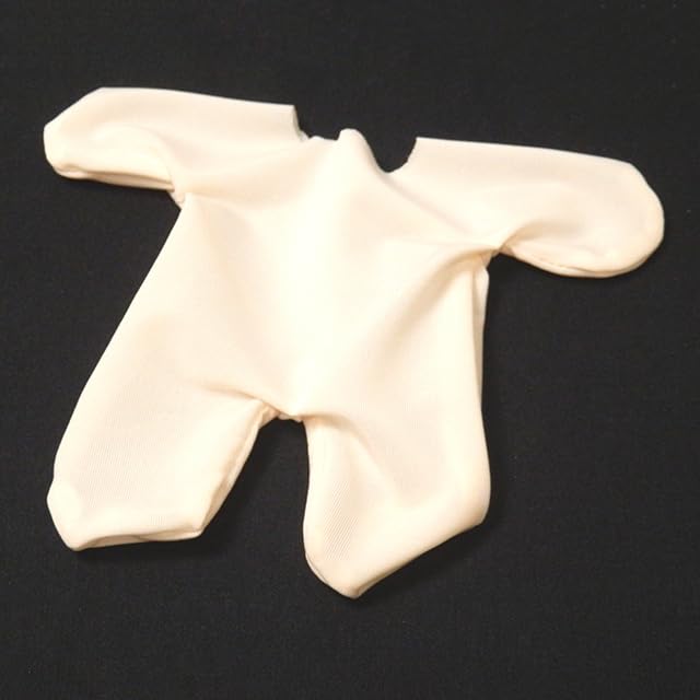 DOYOUCOTO Color Stain Prevention Clothes for Plush Toys (20cm) - Innerwear [Set of 2] - Full-Body Beige Skin-Tone Plush Clothes for Plush Toys,